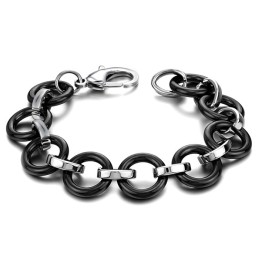 Bracciale In Ceramica Di Tungsteno Nero Di Qualità Superiore