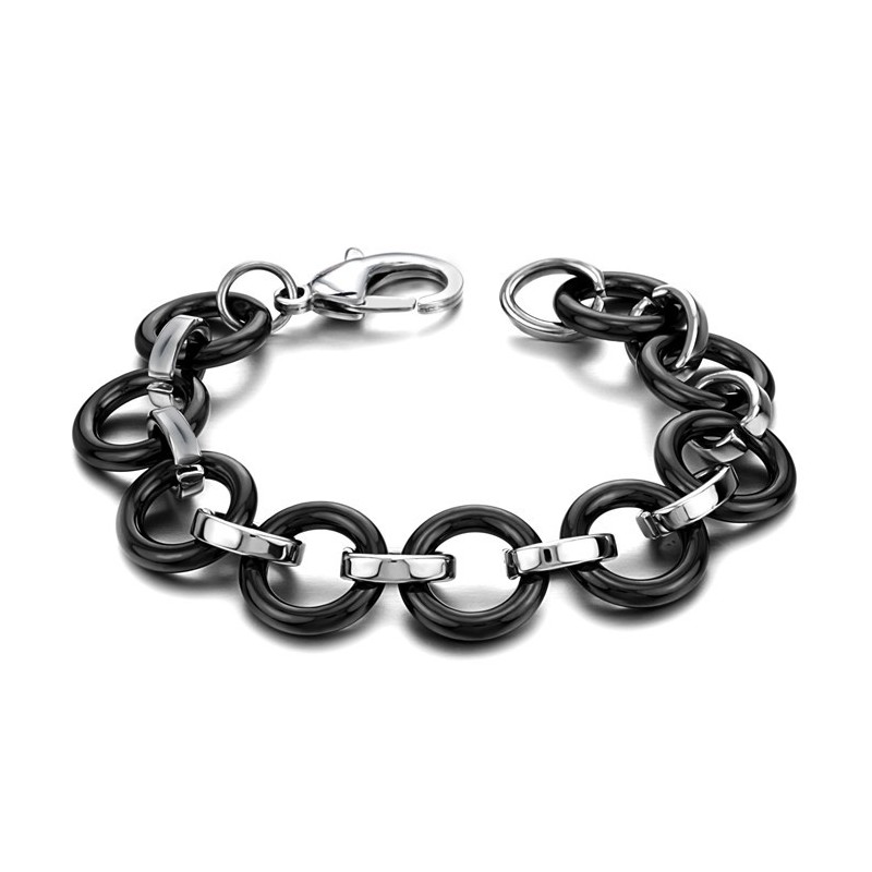 Bracciale In Ceramica Di Tungsteno Nero Di Qualità Superiore Bracciale In Ceramica Di Tungsteno Nero Di Qualità Superiore