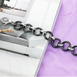 Bracciale In Ceramica Di Tungsteno Nero Di Qualità Superiore
