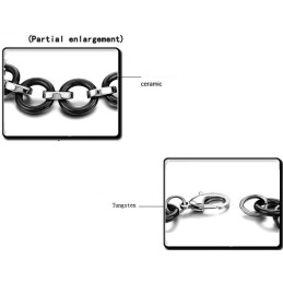 Bracciale In Ceramica Di Tungsteno Nero Di Qualità Superiore