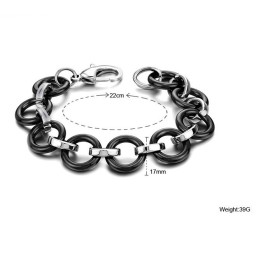 Bracciale In Ceramica Di Tungsteno Nero Di Qualità Superiore