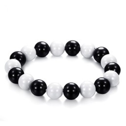Bracciale In Ceramica Di Tungsteno Bianco E Nero Di Alta Qualità Per Gli Amanti