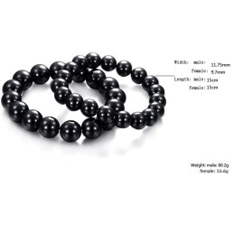 Bracciale In Ceramica Di Tungsteno Nero Di Qualità Superiore Per Gli Amanti Dell'Abete