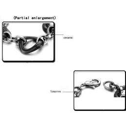 Bracciale In Ceramica Di Tungsteno Nero Con Qualità E Quantità Garantite