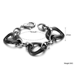 Bracciale In Ceramica Di Tungsteno Nero Con Qualità E Quantità Garantite