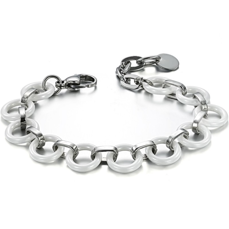 Bracciale In Ceramica Di Tungsteno Bianco Da Donna Queen Of Quality Bracciale In Ceramica Di Tungsteno Bianco Da Donna Queen Of Quality