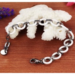 Bracciale In Ceramica Di Tungsteno Bianco Da Donna Queen Of Quality