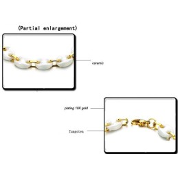 Bracciale In Ceramica Di Tungsteno Bianco Da Donna Di Qualità Stabile