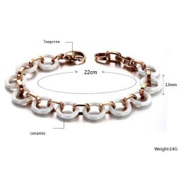 Bracciale In Ceramica Di Tungsteno Da Donna "To Have A Long Story"
