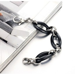 Ampia Varietà Di Bracciale In Ceramica E Tungsteno Con Ellisse Femminile