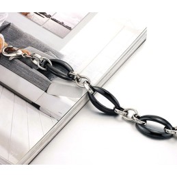 Ampia Varietà Di Bracciale In Ceramica E Tungsteno Con Ellisse Femminile
