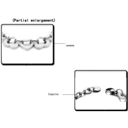 Bracciale In Ceramica Di Tungsteno Sweetheart Con Qualità E Quantità Assicurate