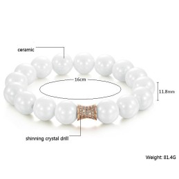 Bracciale In Ceramica Di Tungsteno Bianco Con Qualità E Quantità Garantite