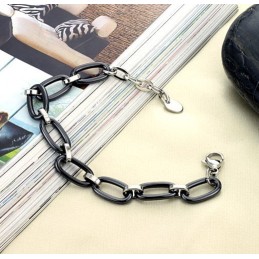 Bracciale In Ceramica Di Tungsteno Nero Di Qualità Stabile