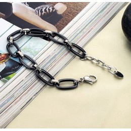 Bracciale In Ceramica Di Tungsteno Nero Di Qualità Stabile