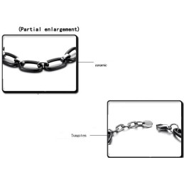 Bracciale In Ceramica Di Tungsteno Nero Di Qualità Stabile