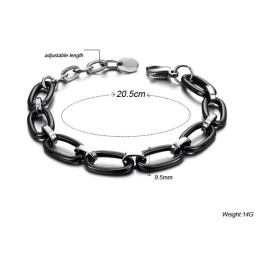 Bracciale In Ceramica Di Tungsteno Nero Di Qualità Stabile