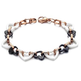 Bracciale In Ceramica Di Tungsteno Con Ciondolo A Forma Di Cuore Per Donna, Dalle Prestazioni Affidabili