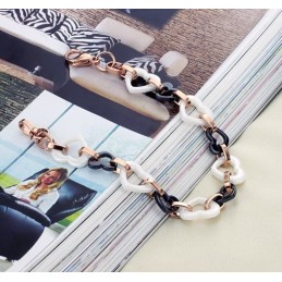 Bracciale In Ceramica Di Tungsteno Con Ciondolo A Forma Di Cuore Per Donna, Dalle Prestazioni Affidabili