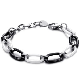 Bracciale In Ceramica Di Tungsteno Bianco E Nero Da Donna Di Alta Qualità