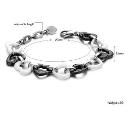 Bracciale In Ceramica Di Tungsteno Sweetheart Completo Nelle Specifiche