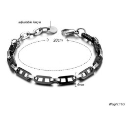 Bracciale In Ceramica Di Tungsteno Nero Da Donna Di Eccellente Qualità