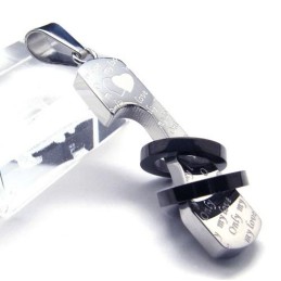 Nuovo Stile Ciondolo Love Titanium - Catena Libera