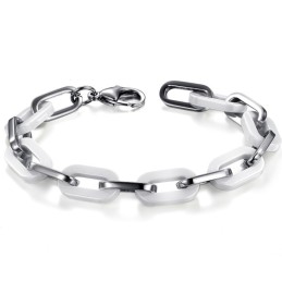 Bracciale In Ceramica Di Tungsteno Bianco Da Donna Di Eccellente Qualità