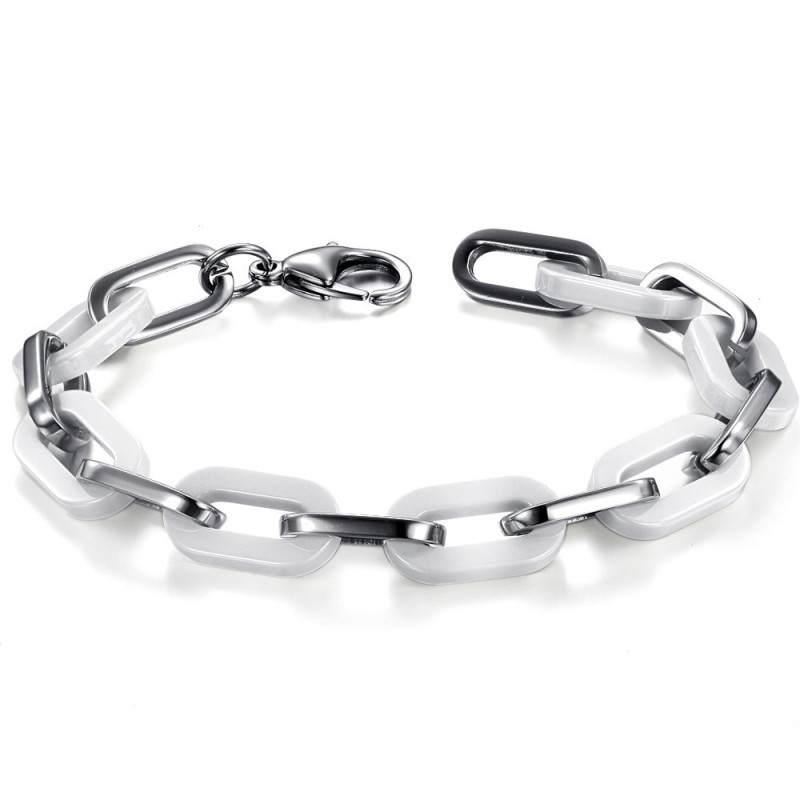 Bracciale In Ceramica Di Tungsteno Bianco Da Donna Di Eccellente Qualità Bracciale In Ceramica Di Tungsteno Bianco Da Donna Di Eccellente Qualità