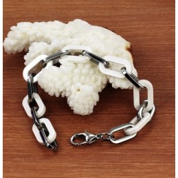 Bracciale In Ceramica Di Tungsteno Bianco Da Donna Di Eccellente Qualità