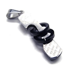 Nuovo Stile Ciondolo Love Titanium - Catena Libera