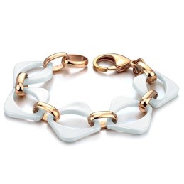 Bracciale In Ceramica Di Tungsteno Bianco Di Alta Qualità
