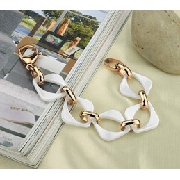 Bracciale In Ceramica Di Tungsteno Bianco Di Alta Qualità