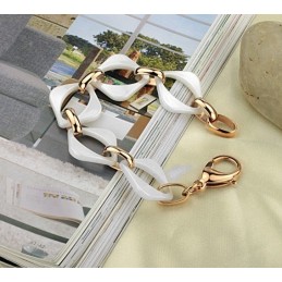 Bracciale In Ceramica Di Tungsteno Bianco Di Alta Qualità