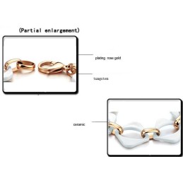 Bracciale In Ceramica Di Tungsteno Bianco Di Alta Qualità