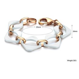 Bracciale In Ceramica Di Tungsteno Bianco Di Alta Qualità