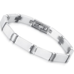 Bracciale In Ceramica Di Tungsteno Bianco Con Qualità E Quantità Garantite