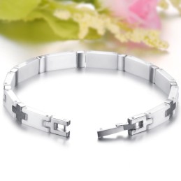 Bracciale In Ceramica Di Tungsteno Bianco Con Qualità E Quantità Garantite