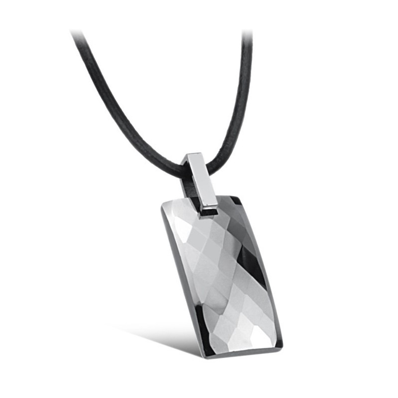 Collana In Ceramica Di Tungsteno A Rombo Con Qualità E Quantità Garantite Collana In Ceramica Di Tungsteno A Rombo Con Qualità E Quantità Garantite