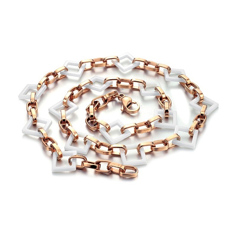 Collana In Ceramica Di Tungsteno Di Forma Quadrata, La Regina Della Qualità Collana In Ceramica Di Tungsteno Di Forma Quadrata, La Regina Della Qualità