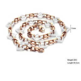 Collana In Ceramica Di Tungsteno Di Forma Quadrata, La Regina Della Qualità