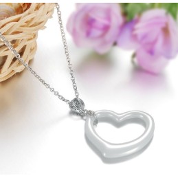 Collana In Ceramica Di Tungsteno Con Ciondolo A Forma Di Cuore Da Donna, Qualità E Quantità Garantite