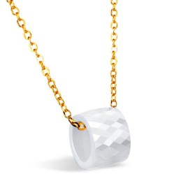 Collana In Ceramica Di Tungsteno Bianco Da Donna Di Qualità Superiore