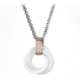 Collana In Ceramica Di Tungsteno Di Qualità Affidabile Con Strass