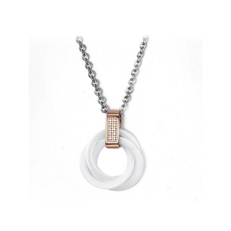 Collana In Ceramica Di Tungsteno Di Qualità Affidabile Con Strass Collana In Ceramica Di Tungsteno Di Qualità Affidabile Con Strass
