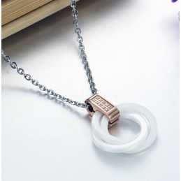 Collana In Ceramica Di Tungsteno Di Qualità Affidabile Con Strass