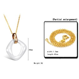 Collana In Ceramica Di Tungsteno Femminile Durevole Nell'Uso