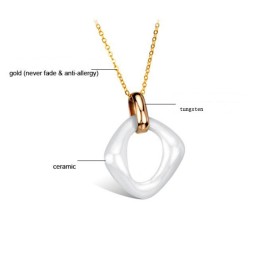 Collana In Ceramica Di Tungsteno Femminile Durevole Nell'Uso