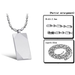 Collana In Ceramica Di Tungsteno Maschile Venduta Bene In Tutto Il Mondo