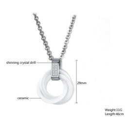 Collana In Ceramica Di Tungsteno Bianco Con Qualità E Quantità Garantite
